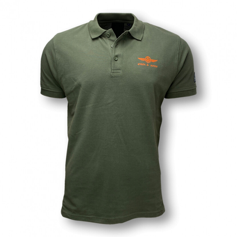 Polokošile pánská Erik and Sons Aurland - olivová, XL