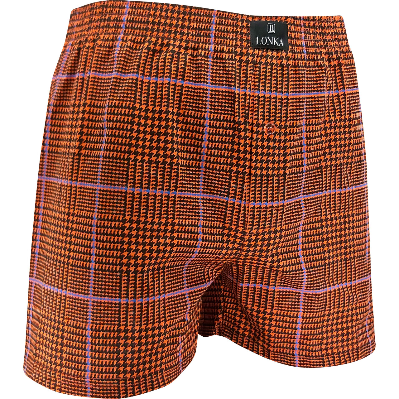Trenýrky Lonka Karel KOSTKA - oranžové-černé, M