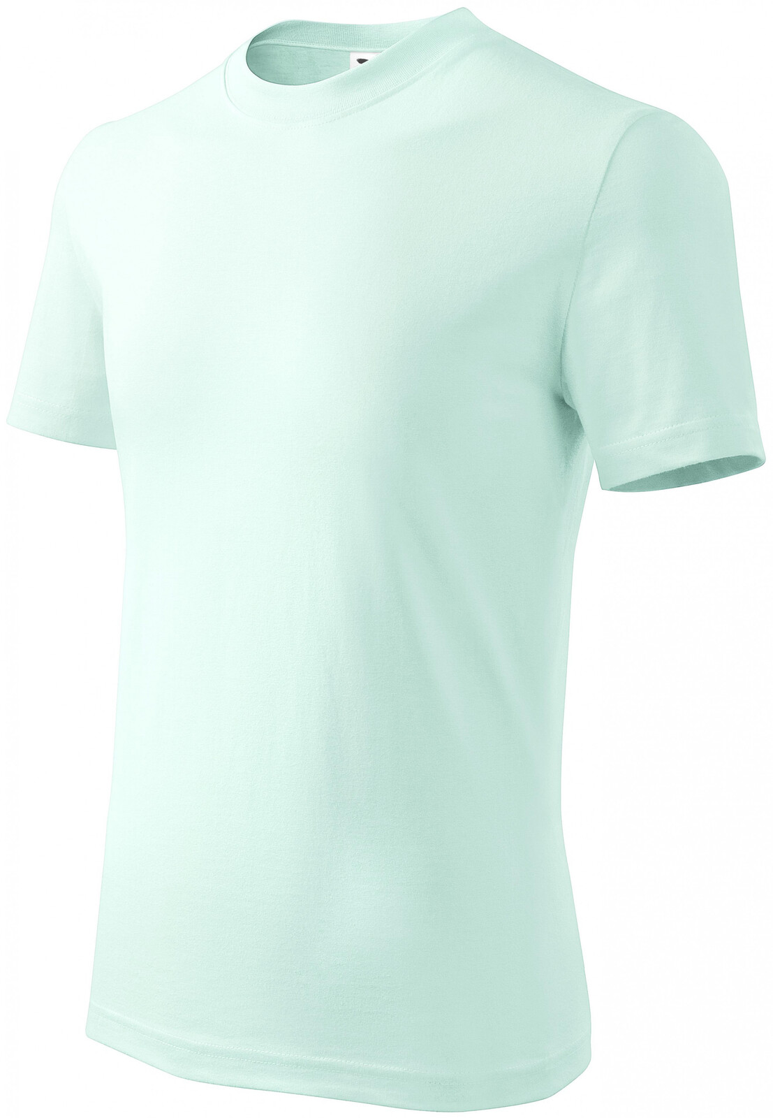 Dětské tričko jednoduché, ledová zelená, 134 cm / 8 let