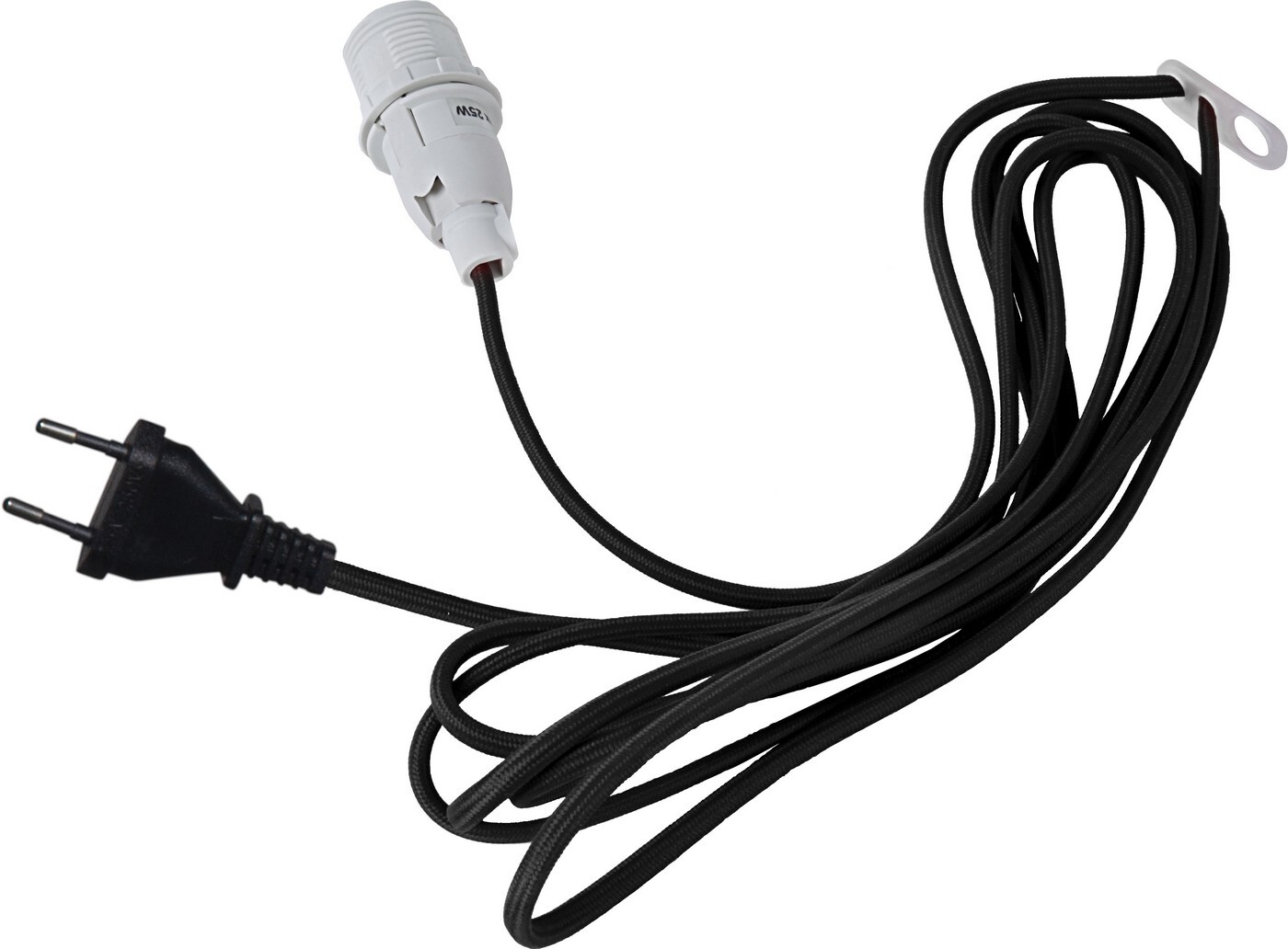 Závěsný kabel délka 3,5 m E14 Star Trading Lacy - černý