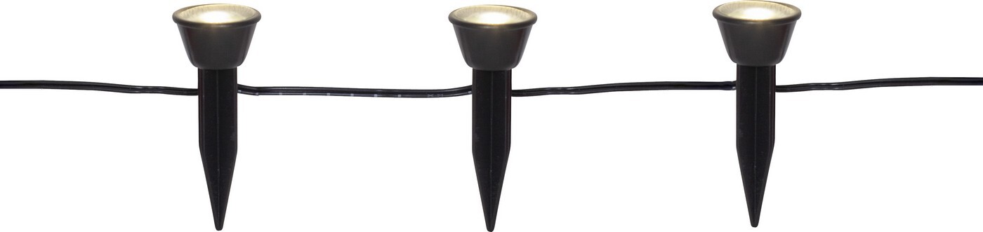 Solární světelný LED řetěz délka 2,1 m Star Trading Mini Spot - černý