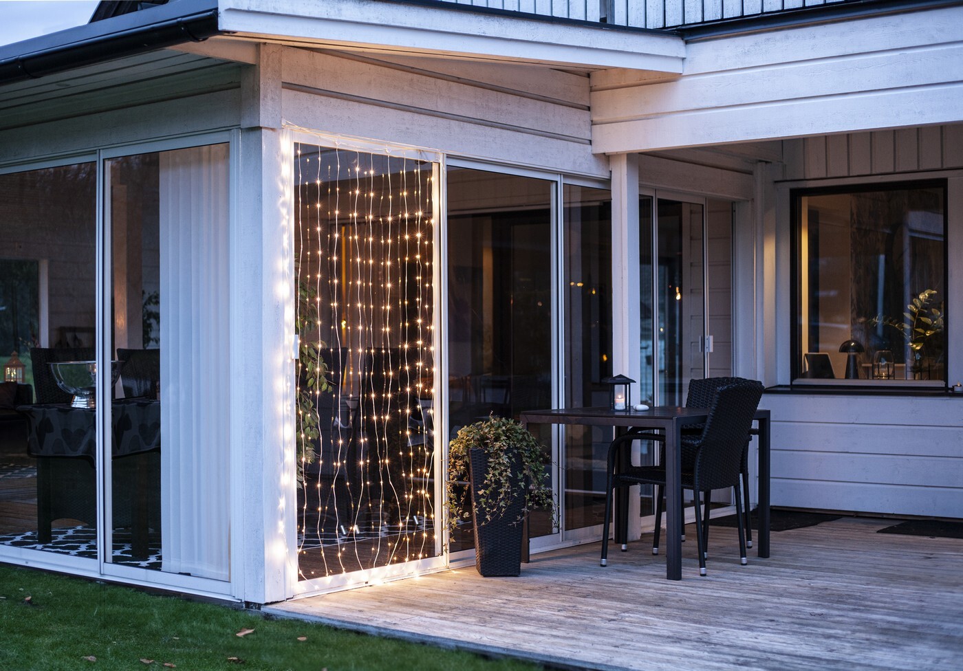 Venkovní světelný LED závěs výška 200 cm Star Trading Sherrie - čirý