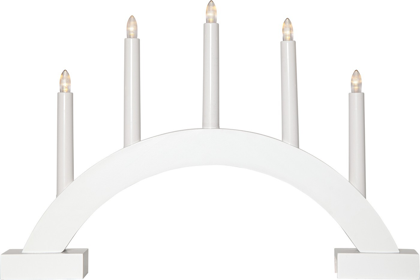 Adventní svícen výška 32 cm Star Trading Abbe - bílý