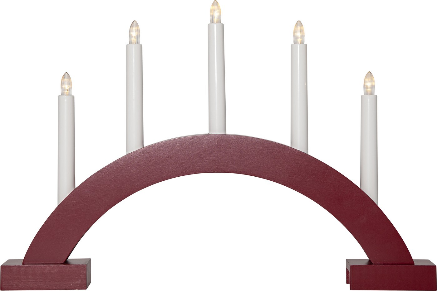 Adventní svícen výška 32 cm Star Trading Abbe - červený