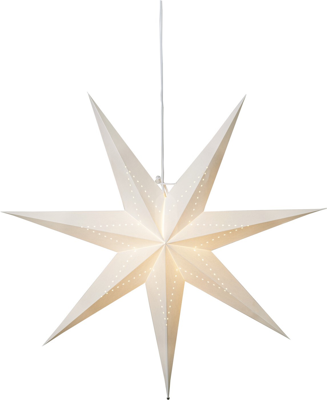 Závěsná papírová hvězda průměr 70 cm Star Trading Lysa - bílá