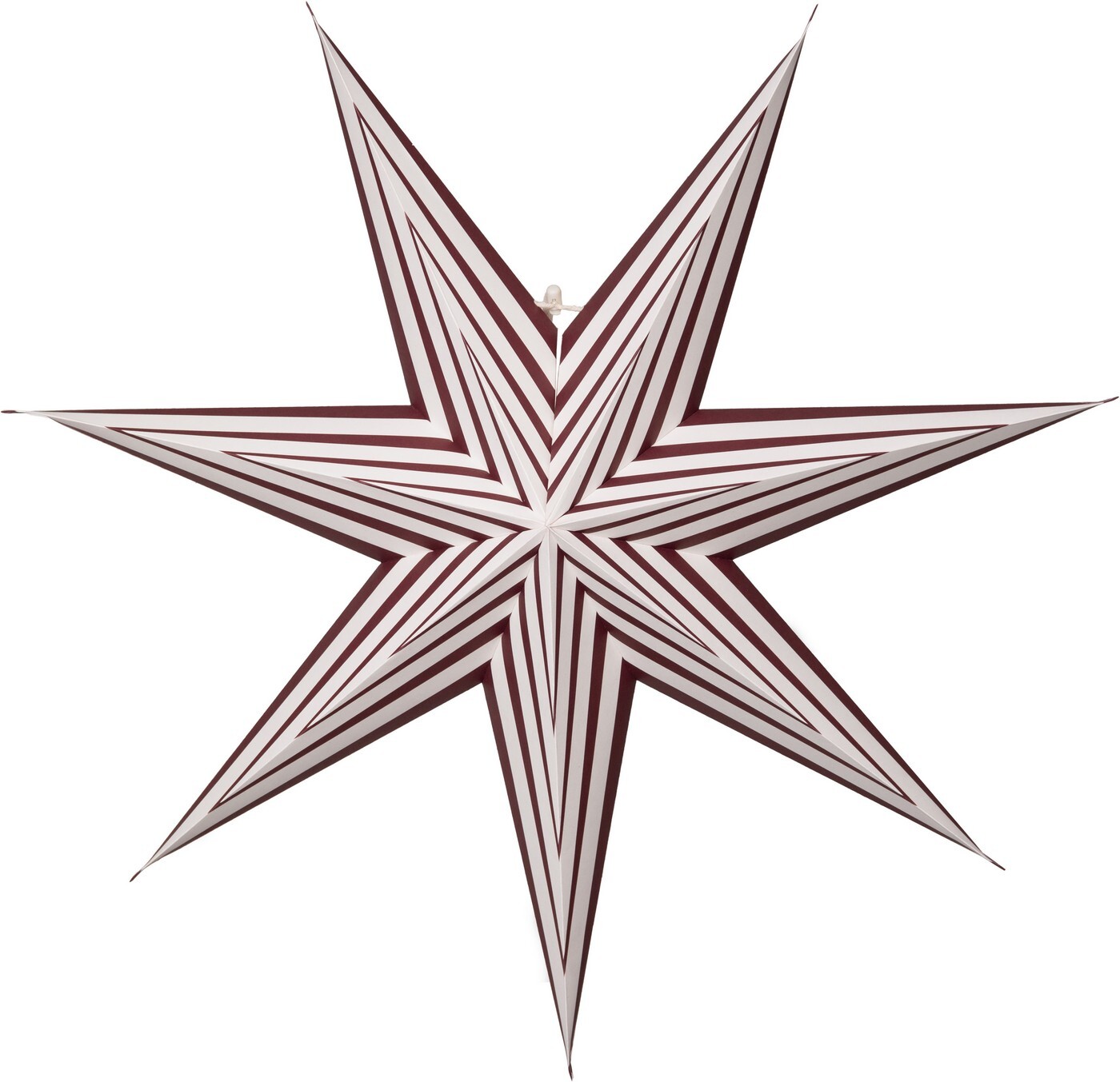 Papírová hvězda průměr 60 cm Star Trading Stripe - červená