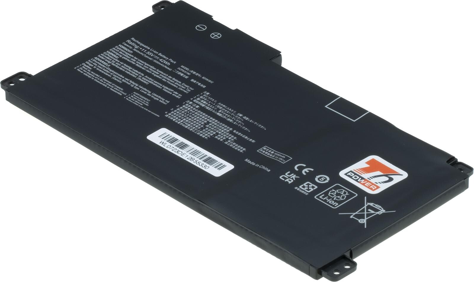 Baterie T6 Power Asus VivoBook E510MA, L510MA, R522MA, 3640mAh, 42Wh, 3cell, Li-poly