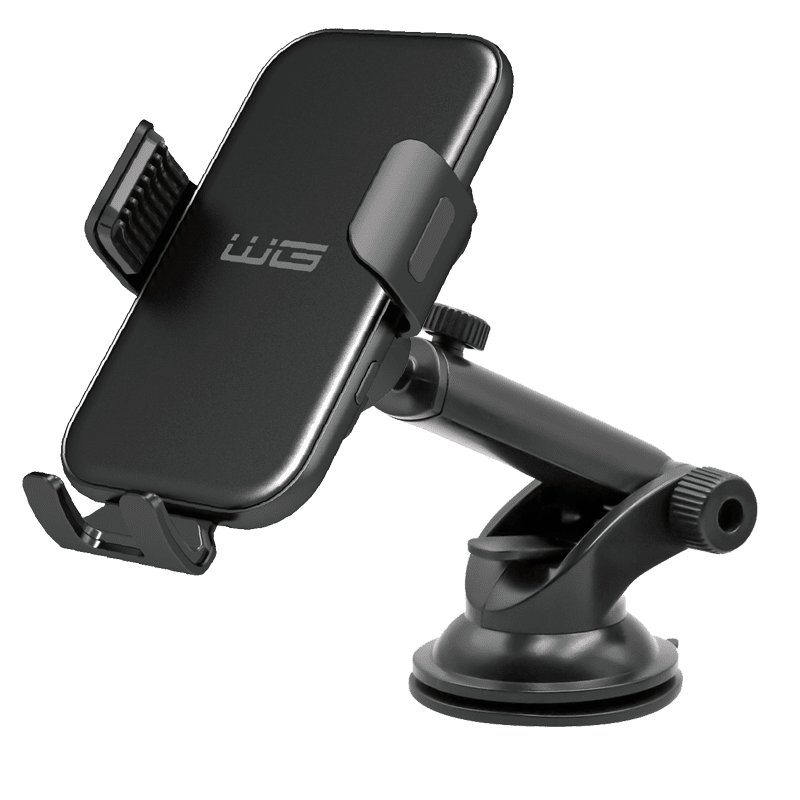 WG - Nabíječka do auta WG 41, bezdrátová 15W, 2 druhy úchytů, černá