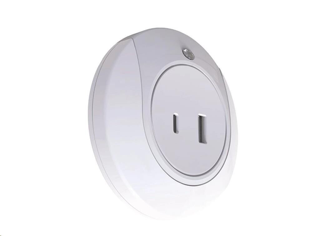 WG - Noční LED světlo do zásuvky s USB / WG FireFly / white