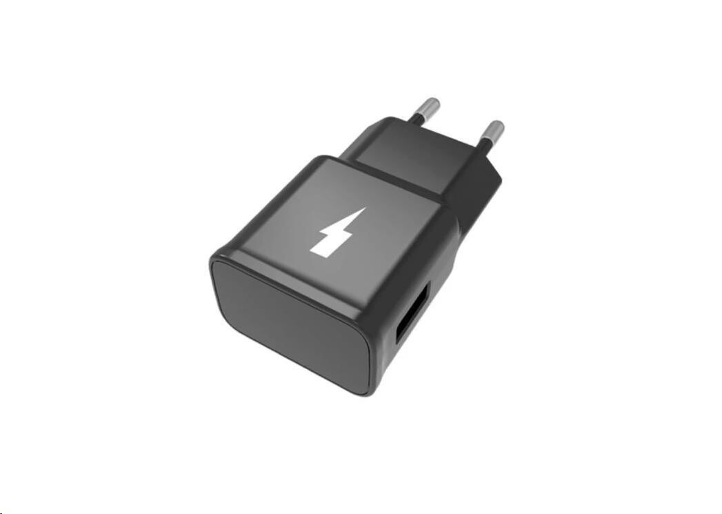 WG - Síťová nabíječka Fast 1x USB-A, Quick Charge 3.0, 5V-9V-12V, black