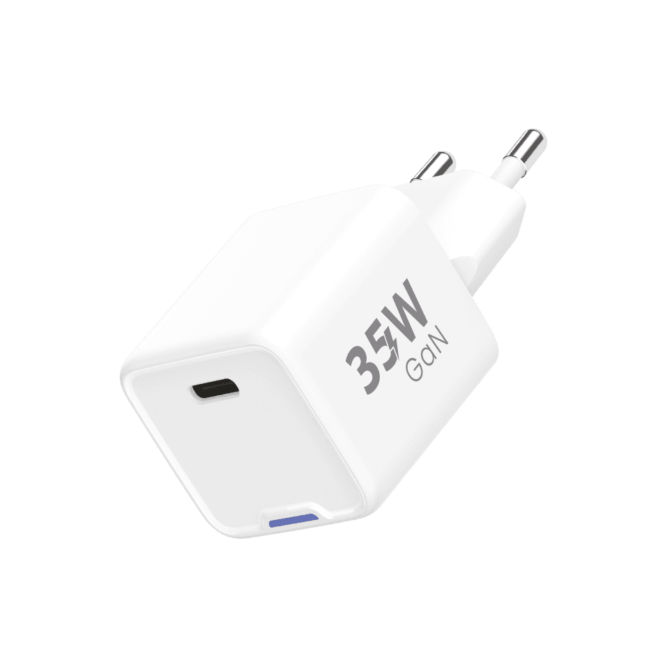 WG - Síťová nabíječka GaN 1x USB-C, PD 35W, bílá