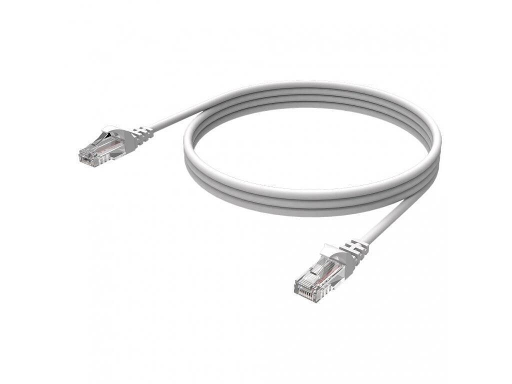 WG - Síťový propojovací kabel RJ45 (male) to RJ45 (male) / CAT-5E / 20m / white