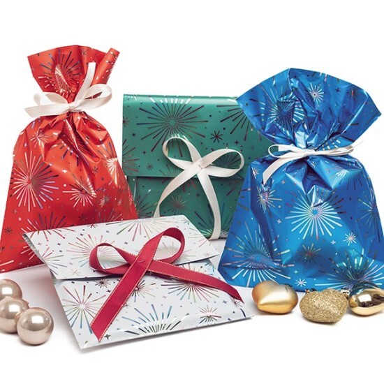 PNP Plast Vánoční dárkový sáček - Iride - 16 x 25 cm - 100 ks