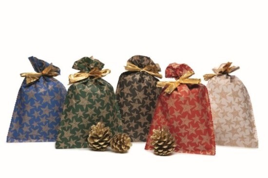 PNP Plast Vánoční dárkový sáček PE - Cassiopea - 40 x 65 cm - 50 ks