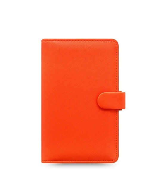 Diář Filofax Saffiano - compact - oranžová - 022589