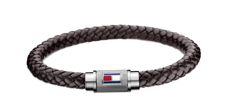Tommy Hilfiger Trendy hnědý kožený náramek TH2700998