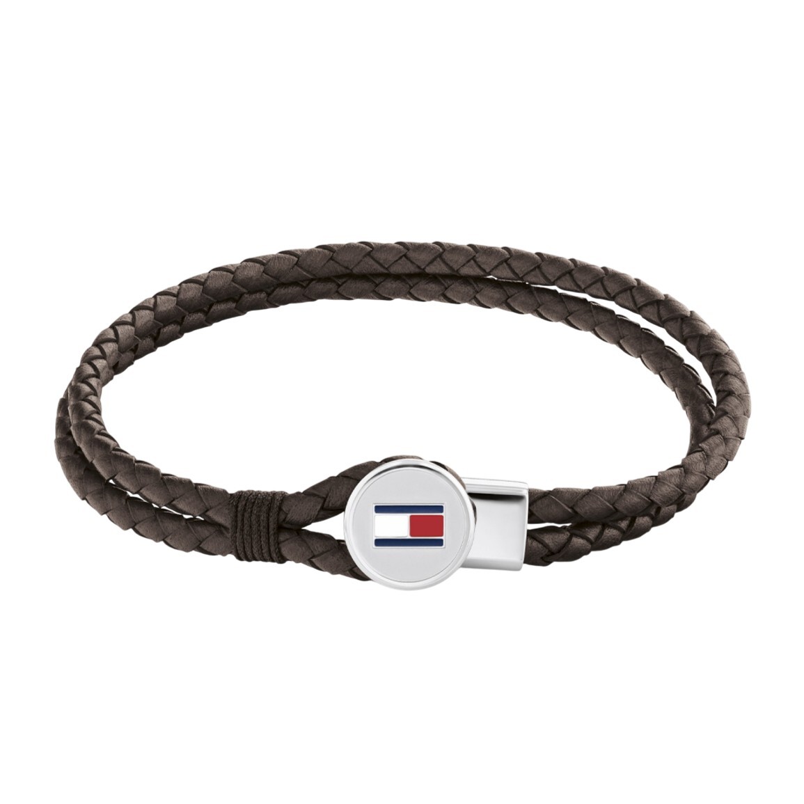 Tommy Hilfiger Moderní kožený náramek v hnědé barvě 2790655 17,5 cm