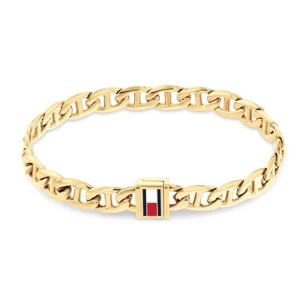 Tommy Hilfiger Fashion pozlacený náramek Oceanic 2790646 17,5 cm