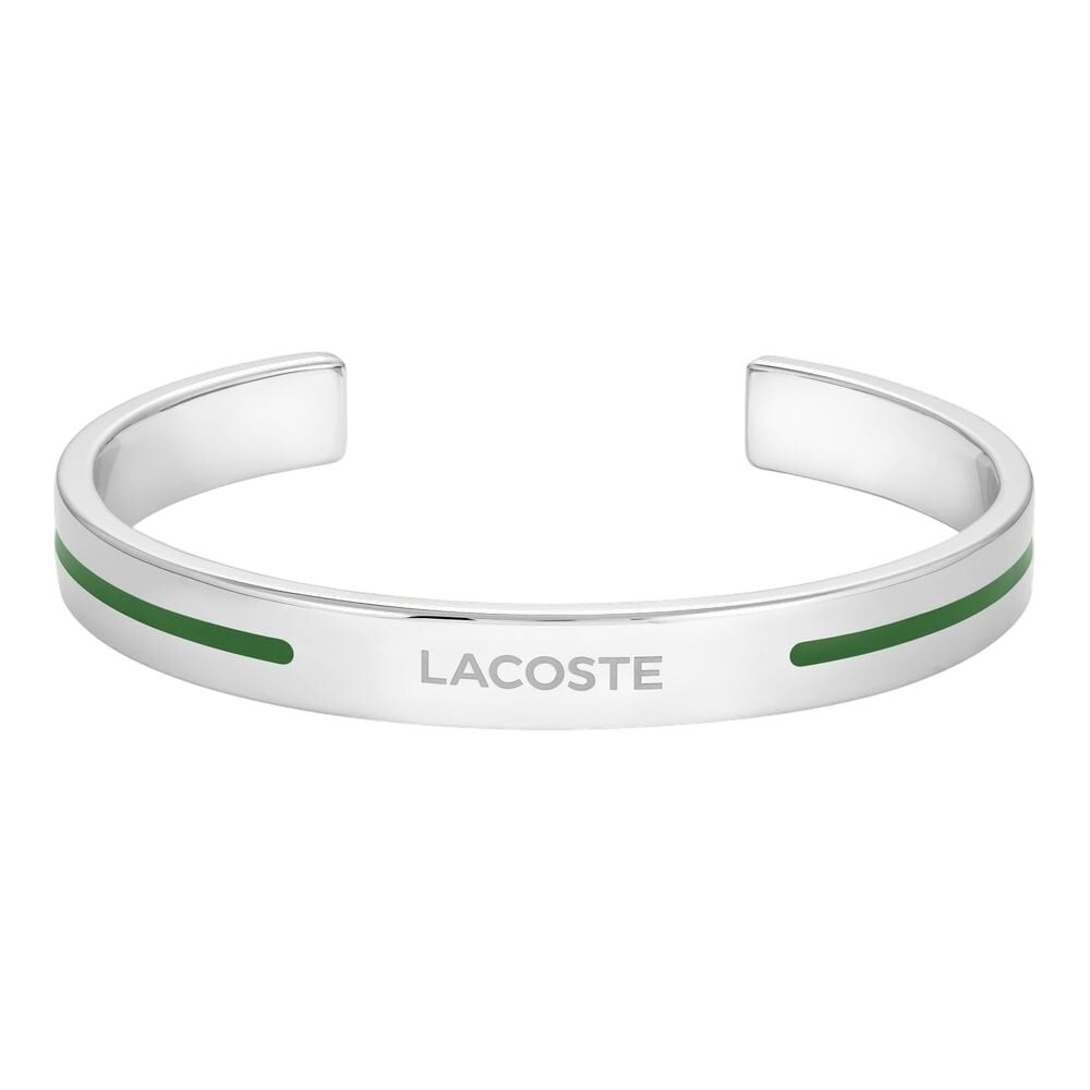 Lacoste Otevřený pevný náramek z oceli Adventurer 2040526