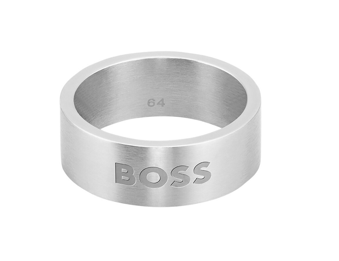 Hugo Boss Módní pánský ocelový prsten 1580457 66 mm