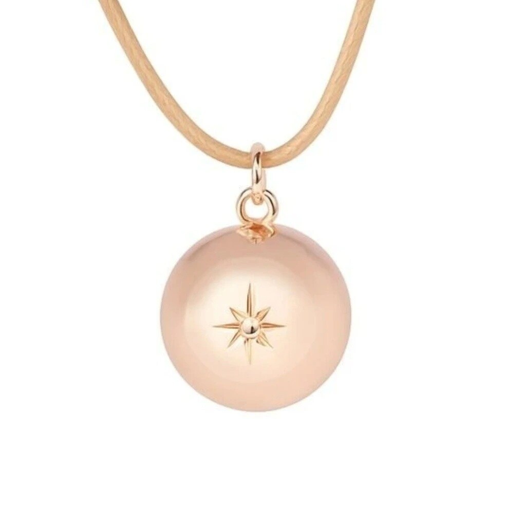 MUMMY BELL Dlouhý dámský náhrdelník s pozlacenou rolničkou Astra ASM20