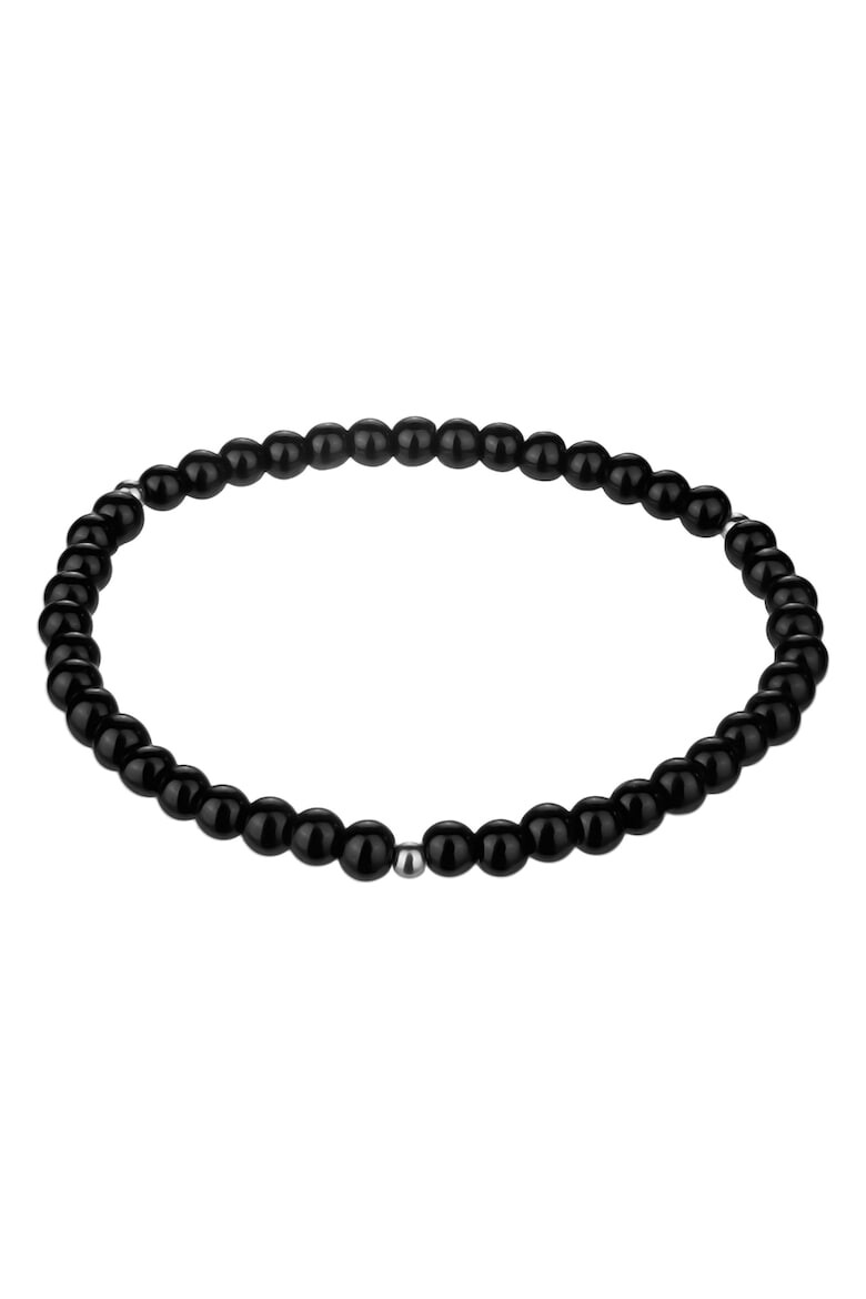 Emily Westwood Slušivý korálkový náramek z onyxu WB1201S