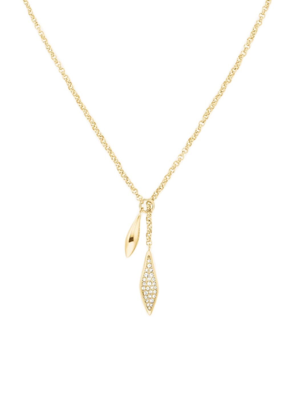 Rosefield Pozlacený flexibilní náhrdelník s krystaly Pavé JNPLG-J1233