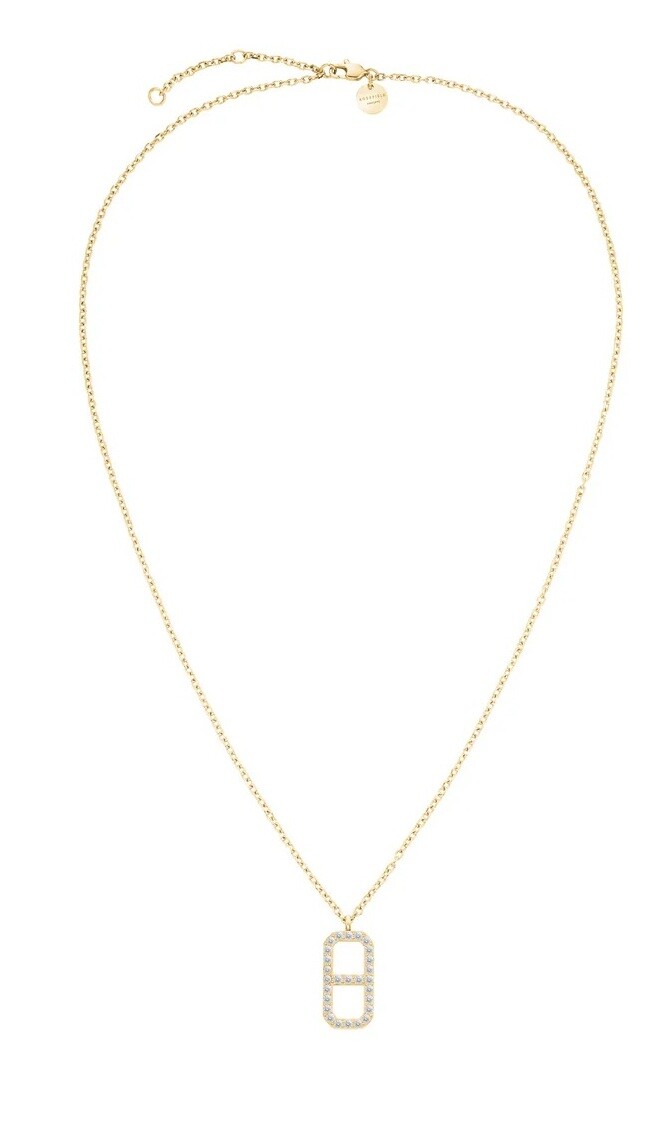 Rosefield Slušivý pozlacený náhrdelník Fine Octagon JNOCG-J1183