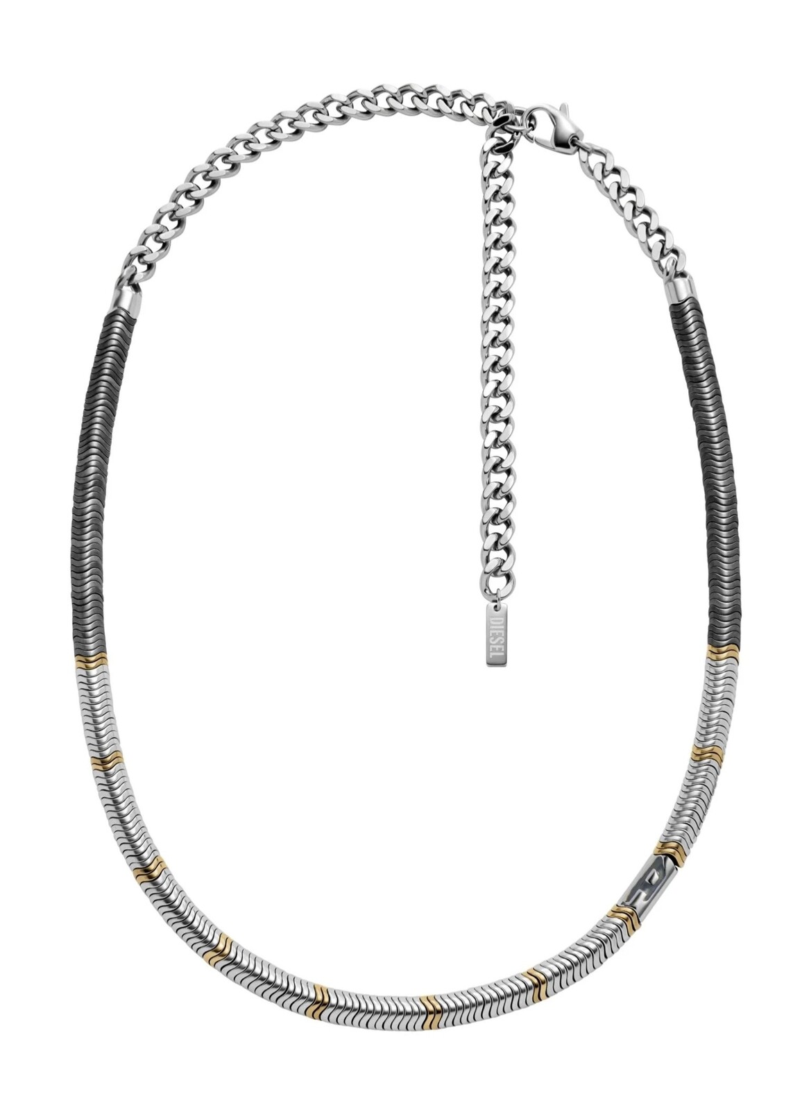 Diesel Luxusní korálkový náhrdelník z hematitu DX1575931