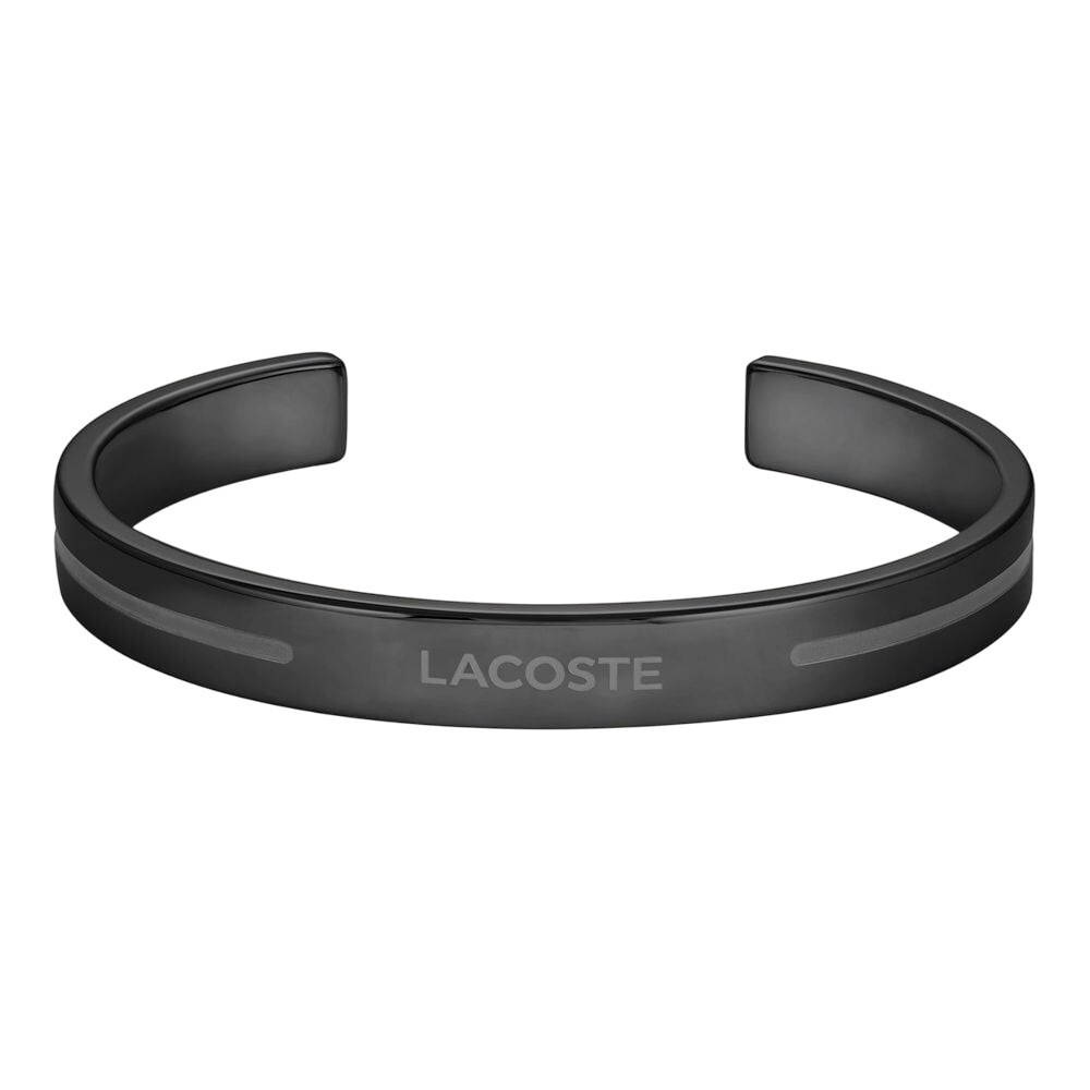 Lacoste Černý otevřený náramek Adventurer 2040528