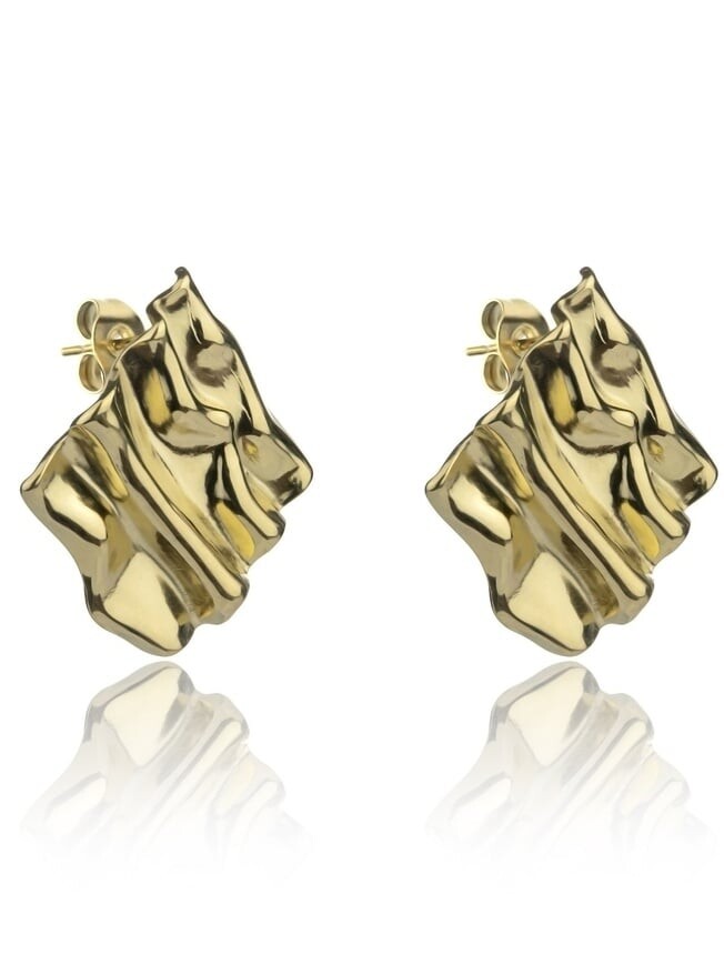 Marc Malone Fashion pozlacené náušnice z oceli MCE24015G