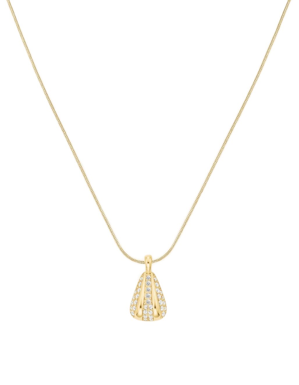 Rosefield Elegantní pozlacený náhrdelník s krystaly Pavé JNPSG-J1231