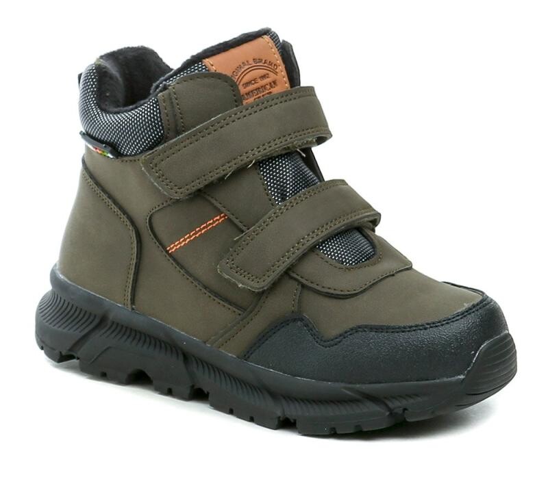 American Club XD141 khaki dětské zimní boty
