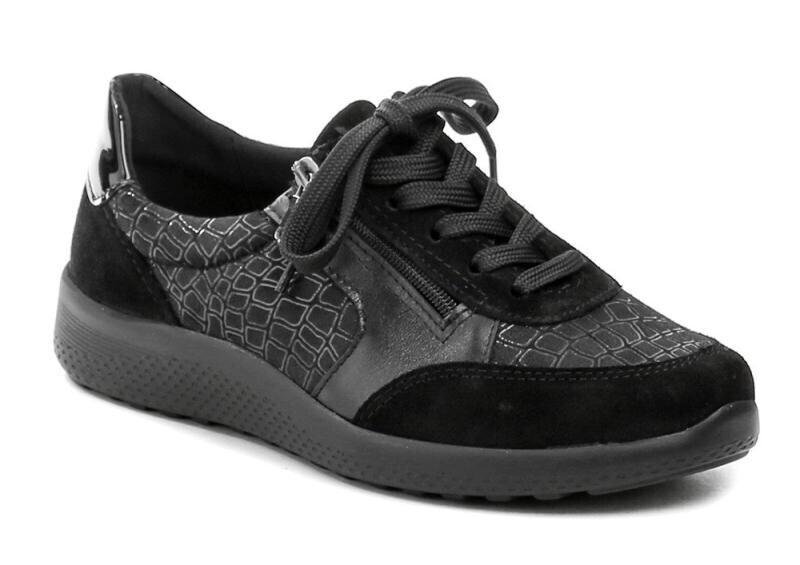 Medi Line 103-024 černé dámské zdravotní boty šíře K