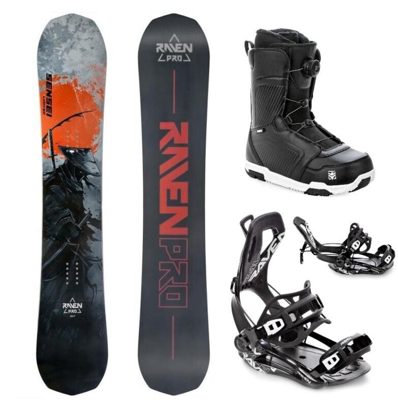 Raven PRO Sensei Limited snowboard + Raven Fastec FT360 black vázání + Raven Flush MOZ boty