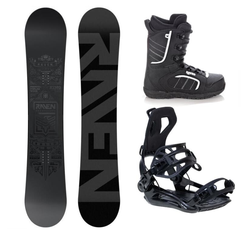 Raven Solid steel snowboard + Raven RAGE Fastec FT360 black vázání + Raven Target obuv