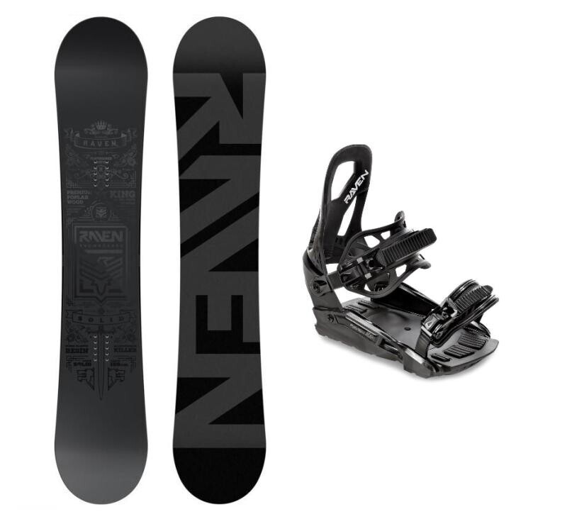 Raven Solid steel snowboard + Raven S230 Black snowboardové vázání