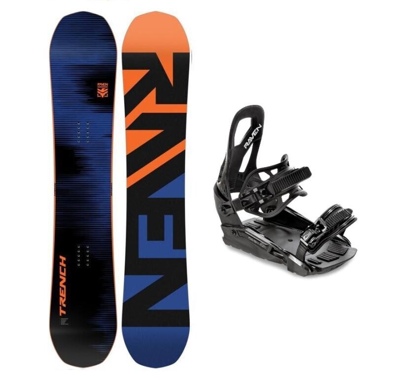 Raven Trench Carbon pánský snowboard + Raven S230 Black vázání