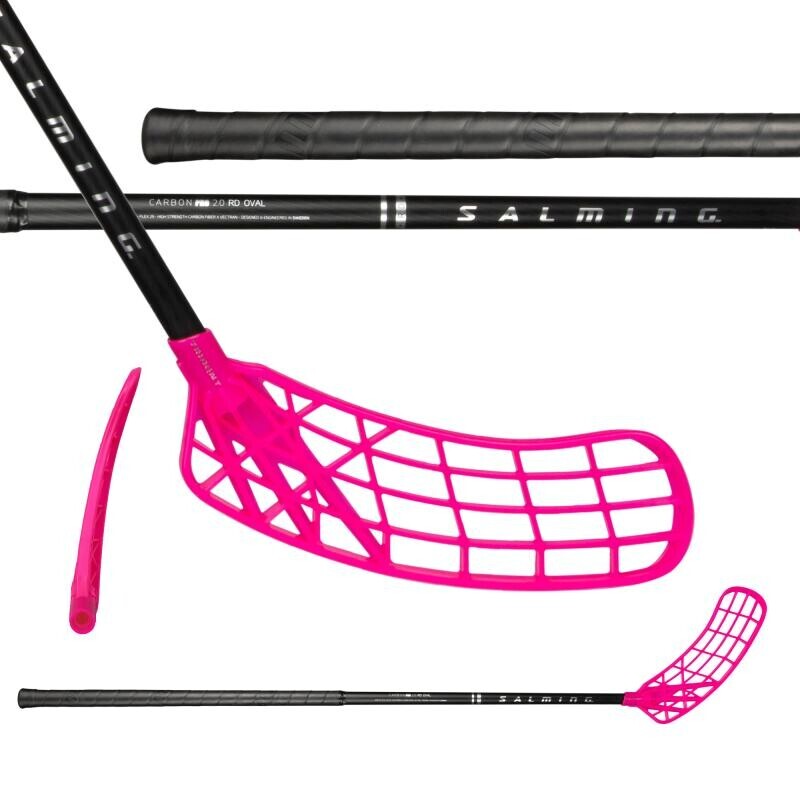 Salming Q-series Carbon Pro 2.0 RD Oval Trident 27 Black/Silver