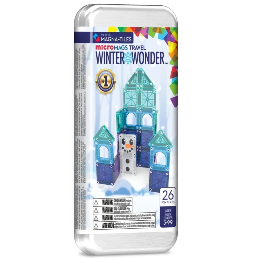 Magna-Tiles Magnetická stavebnice microMAGS Winter Wonderland Travel Set 26