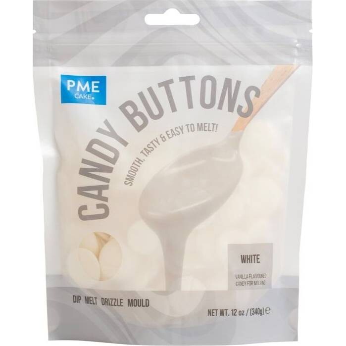 Bílá poleva v peckách 340g - PME