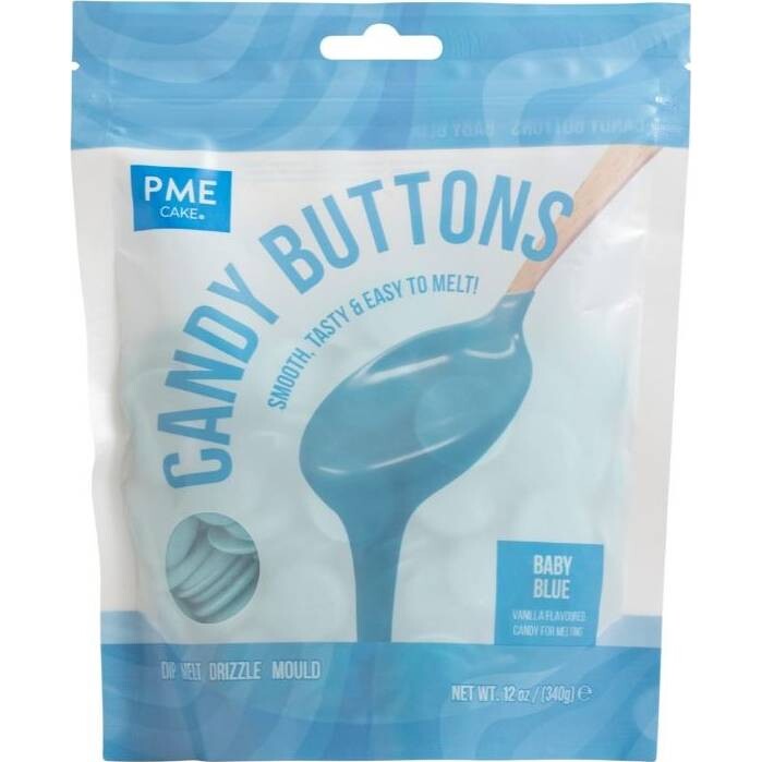 Světle modrá poleva v peckách 340g - PME