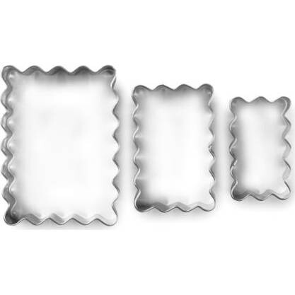 Sada vlnitých obdélníkových vykrajovátek na sušenky - Ibili