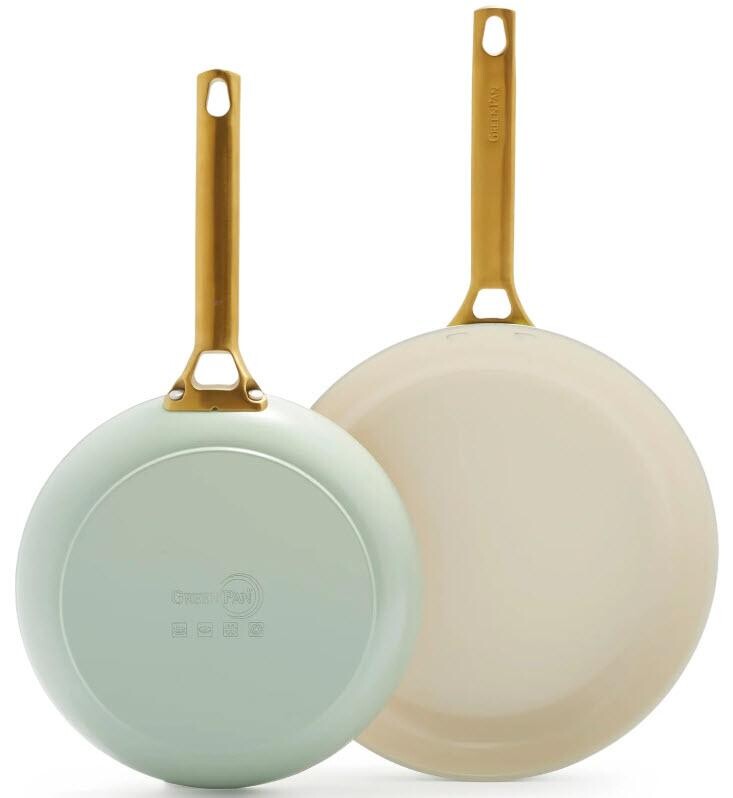 GreenPan PADOVA sada 2 nepřilnavých keramických pánví 20 + 26 cm, pastelově zelená CC008488-001