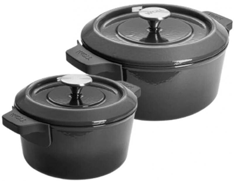 Woll Iron sada 2 litinových hrnců 20 cm a 24 cm, šedá PB-CI-SET-0004-020
