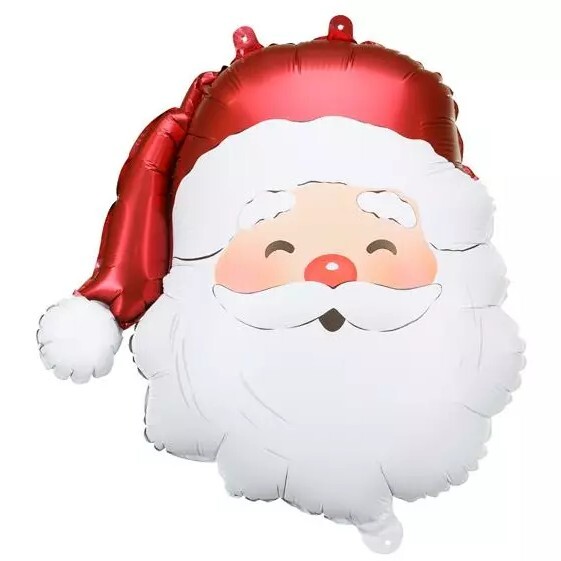 Balónek fóliový Santa Claus 42 x 43,5 cm