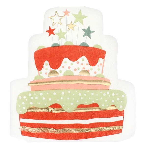 Ubrousky Narozeninový dort 10 ks