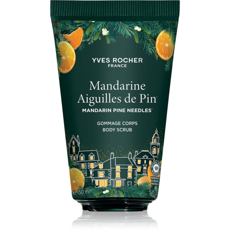 Yves Rocher Mandarin Pine Needles tělový peeling 150 ml