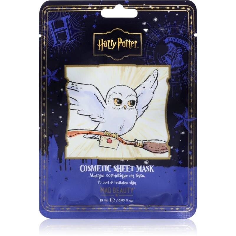 Mad Beauty Harry Potter Hedwig plátýnková maska s aloe vera 25 ml