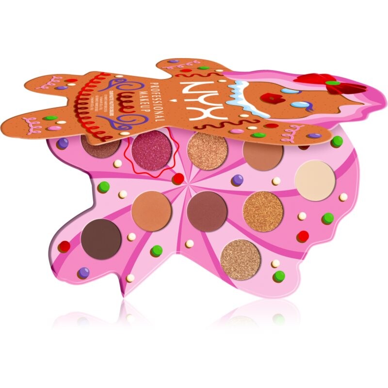 NYX Professional Makeup Gingerbaddie Land paletka očních stínů 1 ks